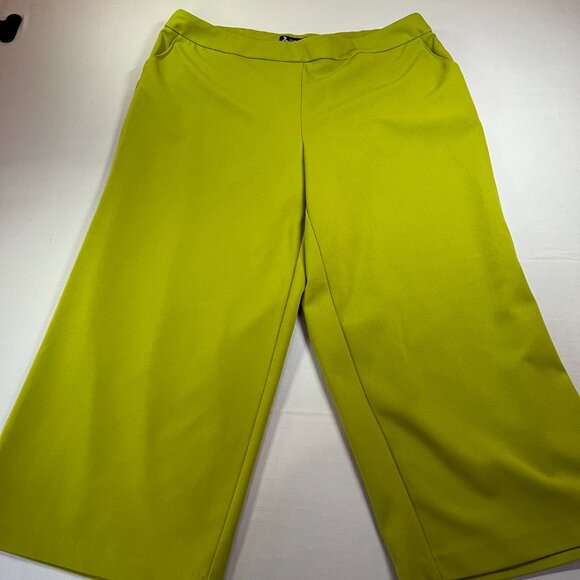 Jules & Leopold Lime Green dress pants with front pockets Size 1X - Picture 2 of 5